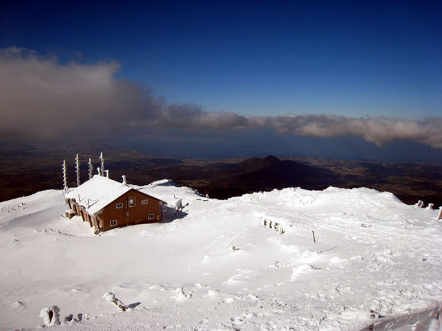 冬の大山山頂