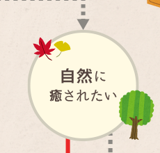 自然に癒されたい