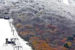 豪円山のろし台　秋と冬の境界線