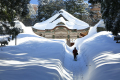 雪の大神山神社奥宮　