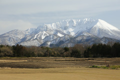 大山町名和から観る大山北壁