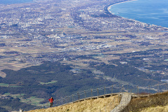 大山登山　山頂付近